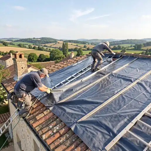Réparation de toiture avec Atom Toiture Périgueux